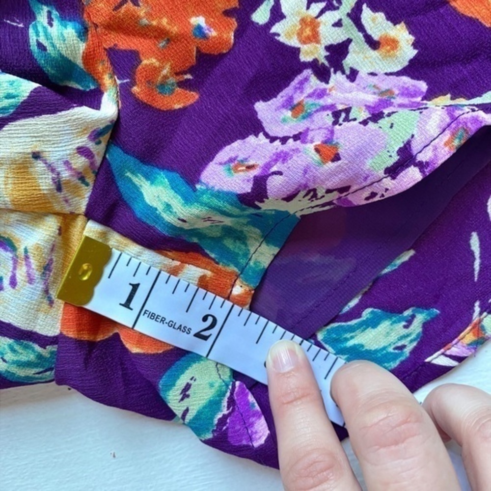 Everly Women Purple Floral Romper - Picture 13 of 13